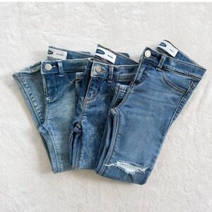 Old navy girls set of 3 skinny jeans size 4T